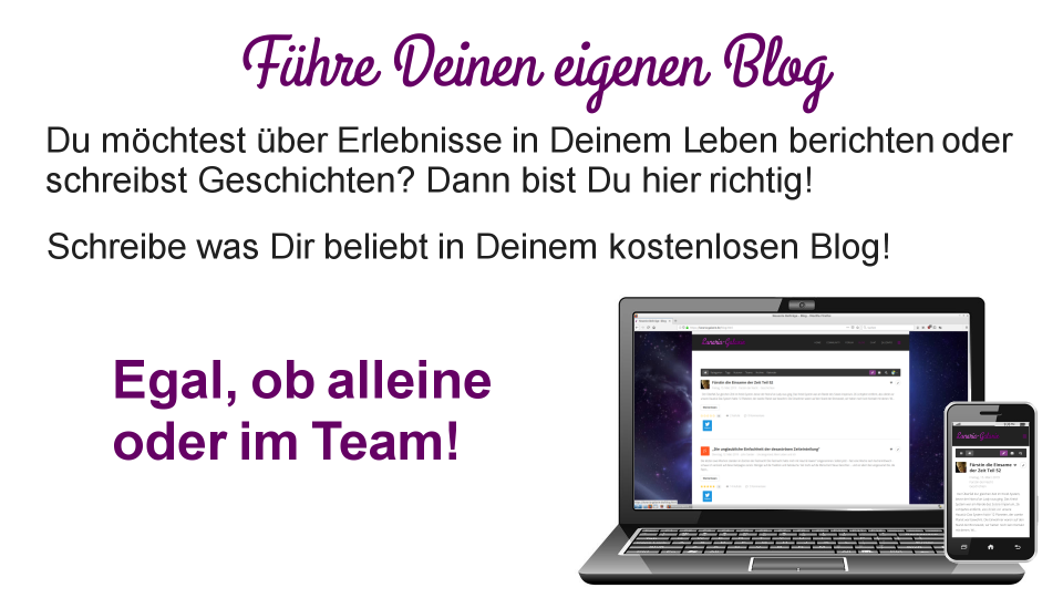 Schreibe Deinen eigenen Blog!